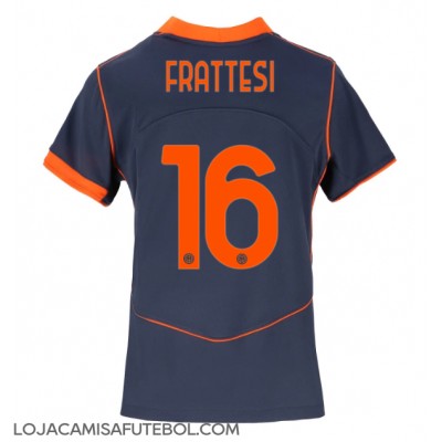 Camisa de Futebol Inter Milan Davide Frattesi #16 Equipamento Alternativo Mulheres 2025-26 Manga Curta Camisa de Futebol Inter Milan Davide Frattesi #16 Equipamento Alternativo Mulheres 2025-26 Manga Curta